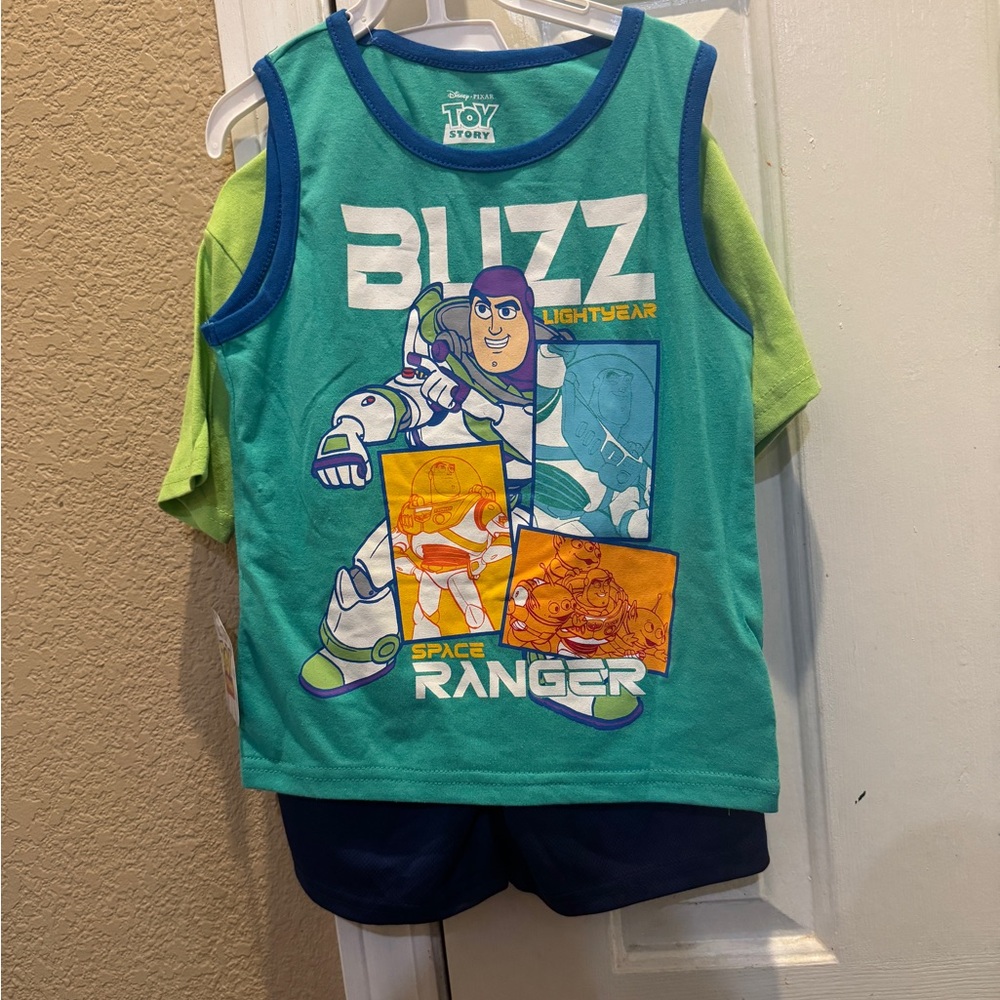 NWT 4T Disney Buzz Lightyear Three Piece Set